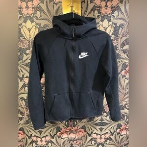 Youth Nike Tech Fleece Black Full-Zip Hoodie - Large
